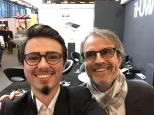 Vincent accompagné de Philippe Diné pour le lancement de la gamme French Night