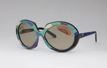 Emilio Pucci, 1975-1980. Acétate avec inclusion de tissu. ©Musée de la Lunette. Photo : P. Guénat