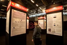 L'espace posters du stand Silmo Academy