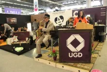 Musique jazz sur le stand UGD
