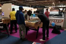 Espace détente entre les stands