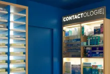 Espace contactologie avec les différents produits.