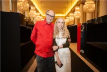 Alain Mikli et Franca Sozzani (rédactrice en chef de l'édition italienne de Vogue)