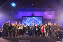 Tous les lauréats des Silmo d'Or 2017 réunis sur scène. ©Acuité 2017