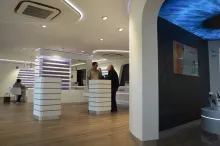 La décoration du magasin reflète le côté professionnel de santé